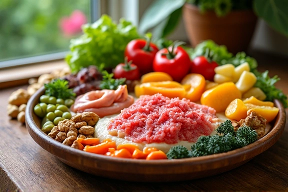 Zdrowa żywność na stole, symbolizująca metabolizm i odżywianie